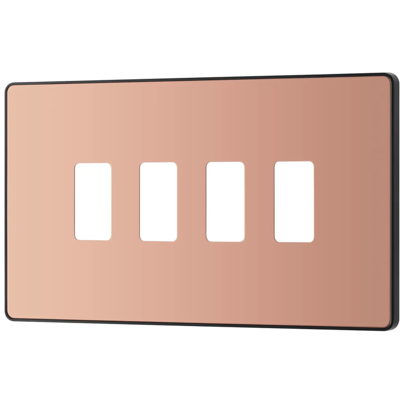 BG Electrical Grid - 4 module, rectangular