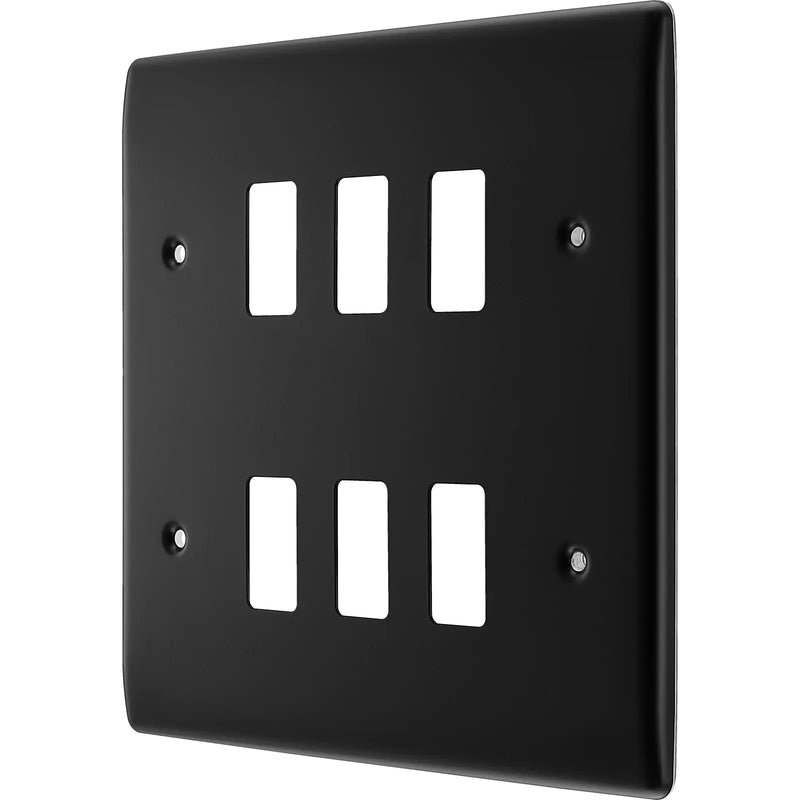 BG Electrical Grid - 6 module, square