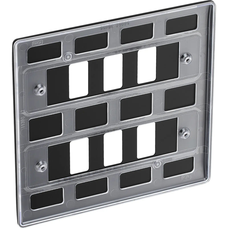 BG Electrical Grid - 6 module, square