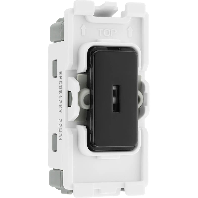 BG Electrical Grid - 2 way, single pole (EVOLVE BLACK)