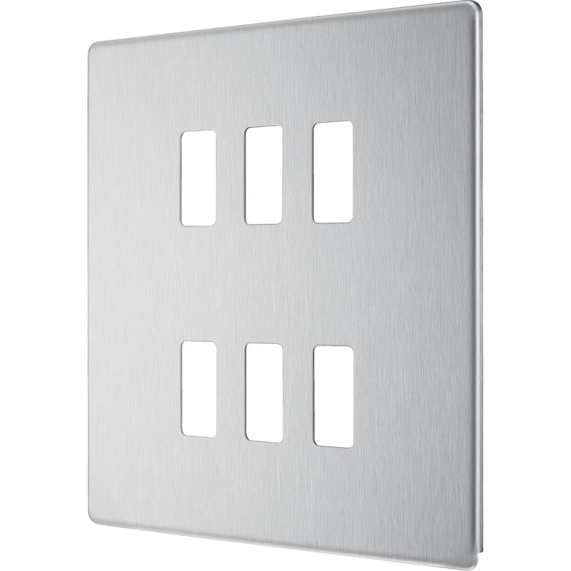 BG Electrical Grid - 6 module, square