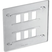 BG Electrical Grid - 6 module, square