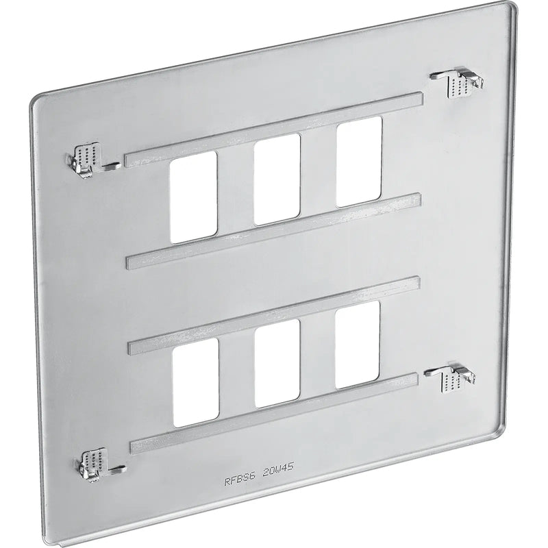 BG Electrical Grid - 6 module, square
