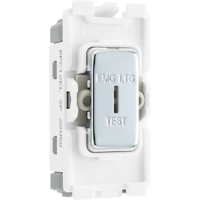 BG Electrical Grid - 2 way, single pole, printed EMG LTG TEST