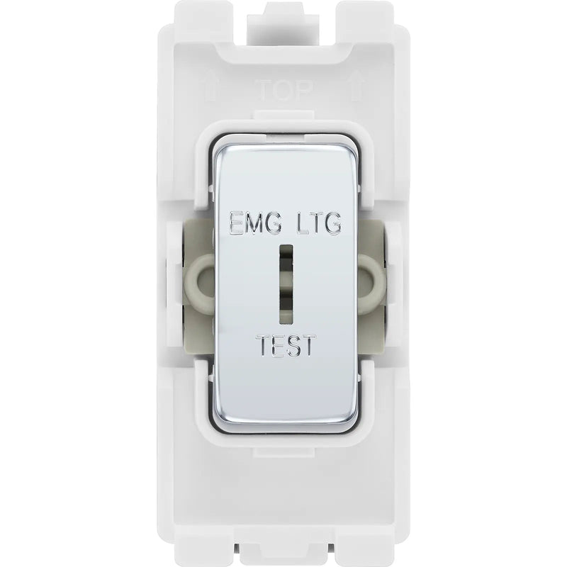 BG Electrical Grid - 2 way, single pole, printed EMG LTG TEST