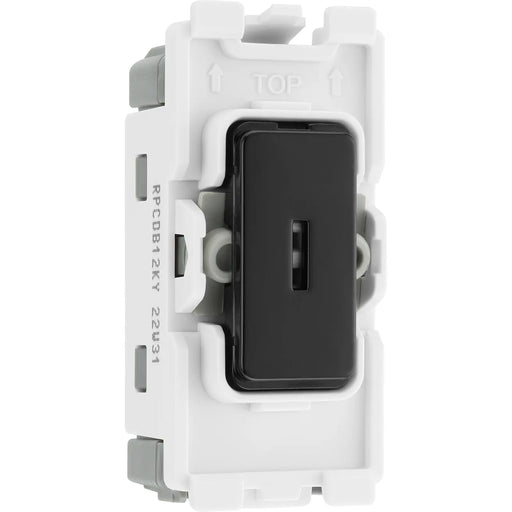 BG Electrical Grid - 2 way, single pole (EVOLVE BLACK)