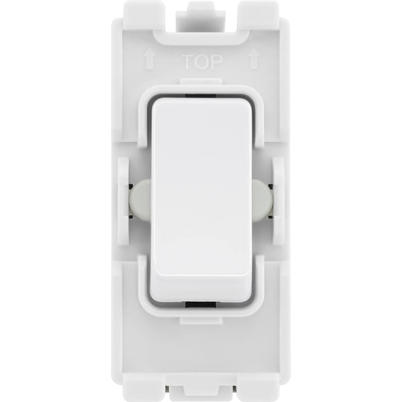 BG Electrical Grid - 2 way, single pole, centre off (EVOLVE WHITE)