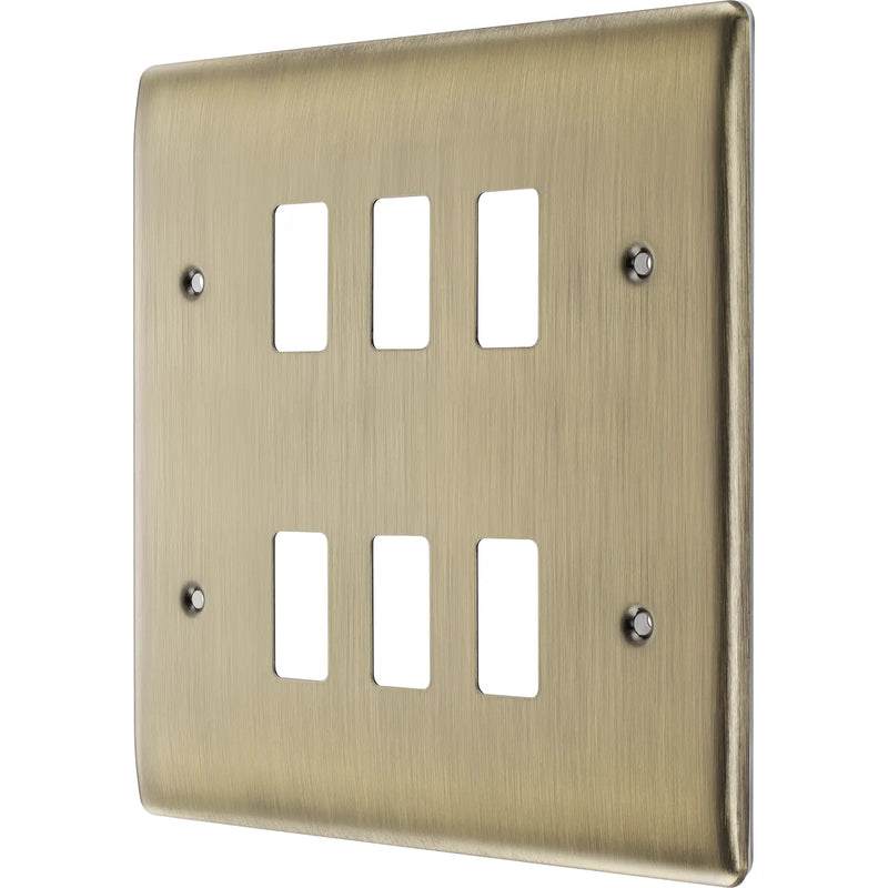 BG Electrical Grid - 6 module, square