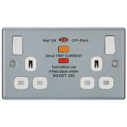 BG Electrical Metal Clad - Double switched, with integrated Type A RCD