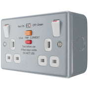 BG Electrical Metal Clad - Double switched, with integrated Type A RCD