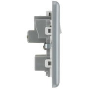 BG Electrical Metal Clad - 15A, single, switched, round pin