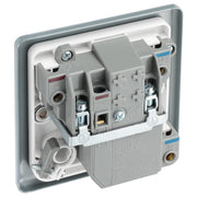BG Electrical Metal Clad - Fused unswitched,with Type A RCD and flex outlet