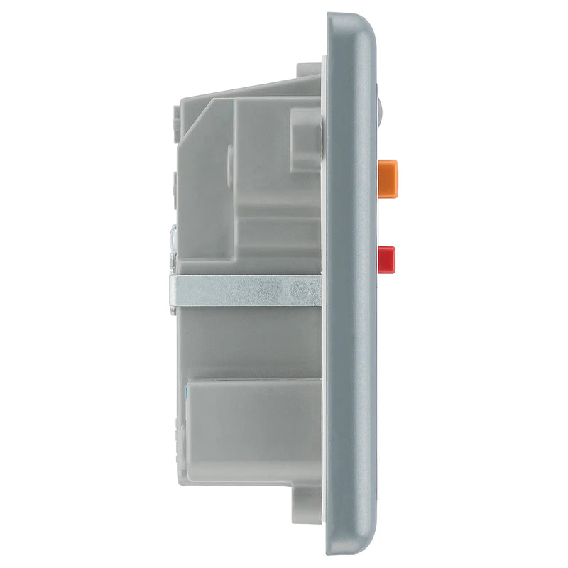 BG Electrical Metal Clad - Fused unswitched,with Type A RCD and flex outlet