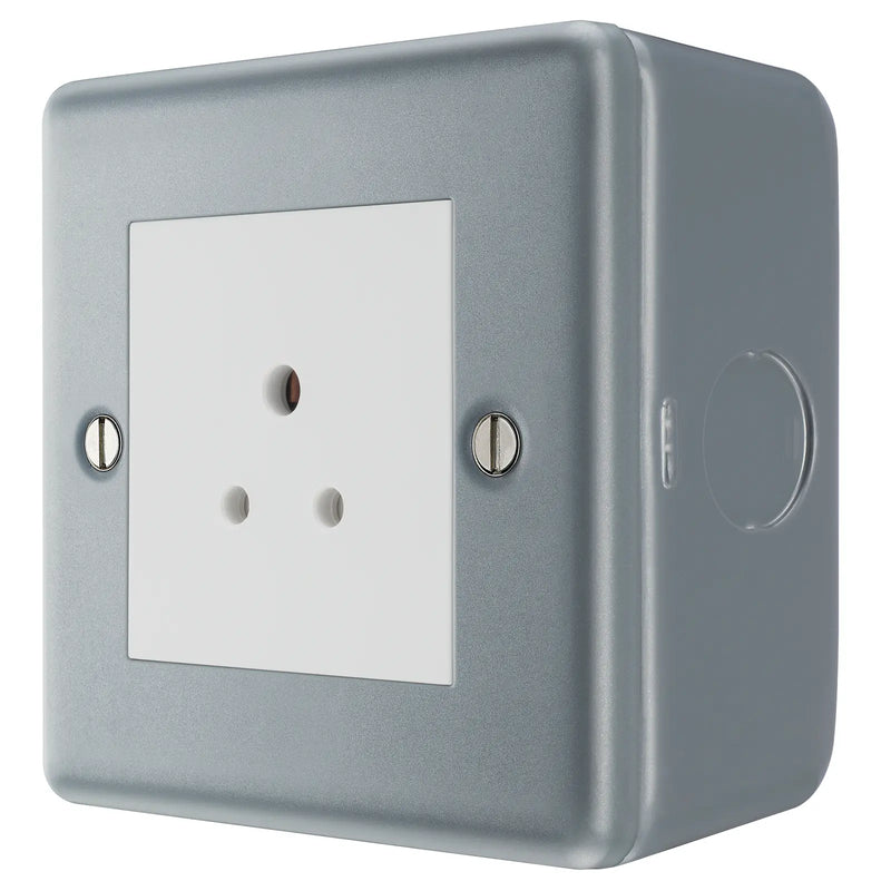 BG Electrical Metal Clad - 2A, single, unswitched, round pin