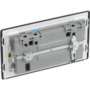 BG Electrical Part M - Double switched single pole, with USB A + C (22W)