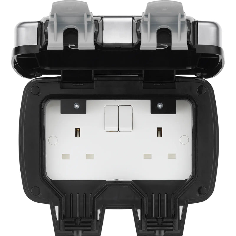 BG Electrical Weatherproof Decorative - Double, switched, double pole, IP66