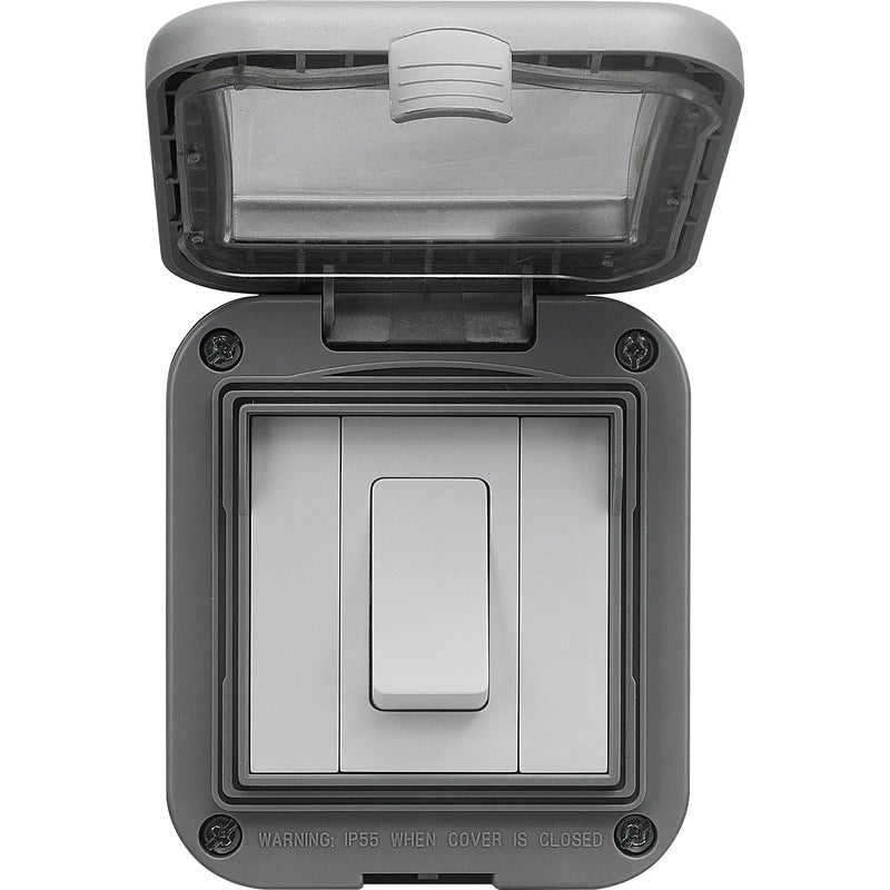 BG Electrical Weatherproof IP55 - Single, 2 way switch, IP55
