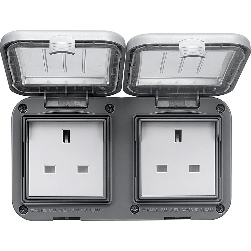 BG Electrical Weatherproof IP55 - Double, unswitched, IP55