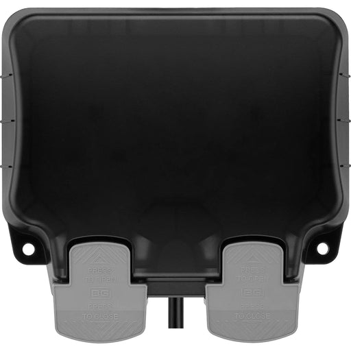 BG Electrical Weatherproof Storm - Double, switched, with 3m flex and RCD plug, IP66