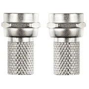 Ross Cable Accessories - Satellite F-Sat cable plugs (2 pack, nickel)