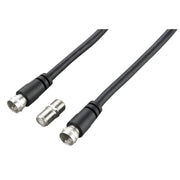 Ross Cable Accessories - Satellite F-Sat cable with coupler (3m, black)