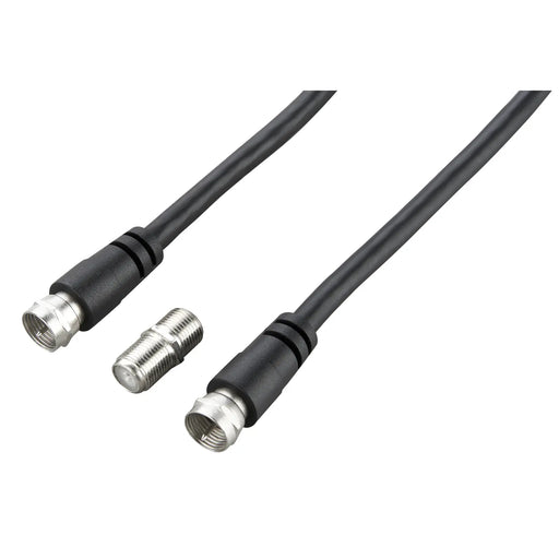 Ross Cable Accessories - Satellite F-Sat cable with coupler (5m, black)