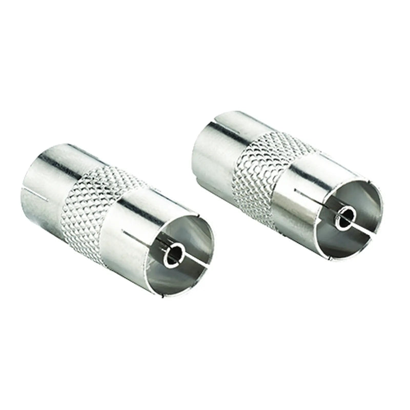 Ross Cable Accessories - Coaxial cable couplers (2 pack, nickel)