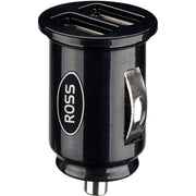 Ross Car Charger - Double USB A in-car charger (2.1A, black)