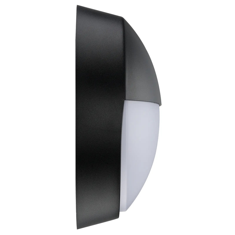 Luceco Ext Residential - Exterior residential bulkhead eyelid 400lumens with white or black bezel