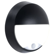 Luceco Ext Residential - Exterior residential bulkhead eyelid 400lumens with white or black bezel + PIR