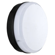 Luceco Mosi bulkhead round black 1150 lumens fixed output driver and emergency