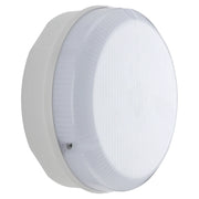 Luceco Mosi bulkhead round white 1150 lumens fixed output driver with emergency and microwave sensor