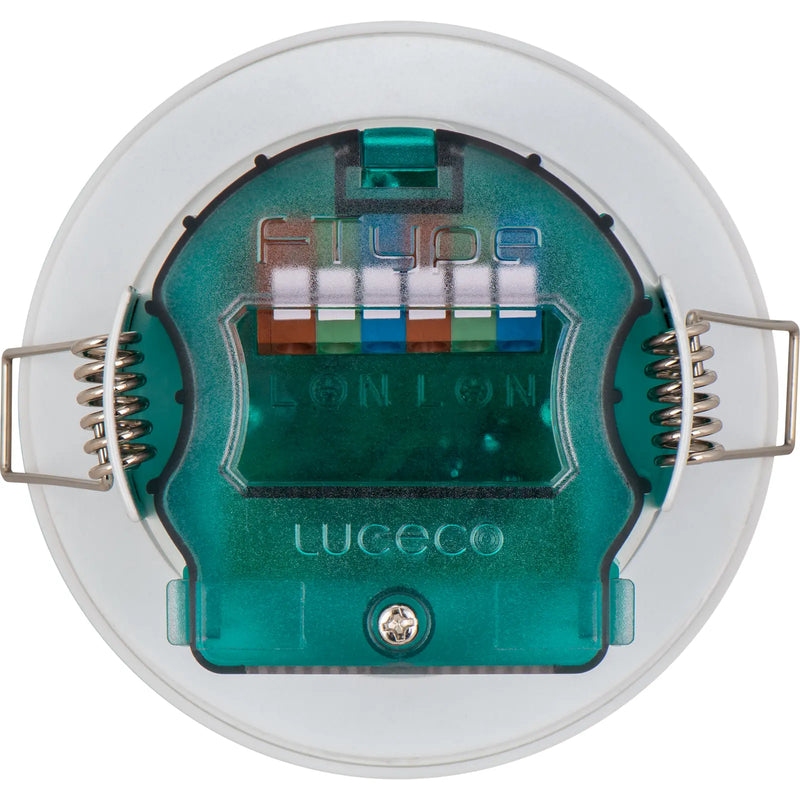 Luceco Ftype Essence Fire Rated Downlight 5W 515lm 3000K Dimmable IP65 White bezel - Flat - Pack of 1
