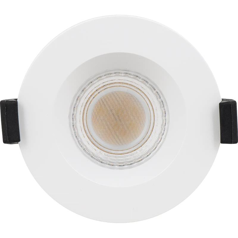 Luceco Ftype Ultra Fire Rated Downlight 4W/6W 690lm Power Change & CCT Change 3000K / 4000K Dim2Warm Dimmable IP65 White - Regressed