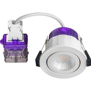 Luceco Ftype Ultra Fire Rated Downlight 4W/6W 690lm Power Change & CCT Change 3000K / 4000K Dim2Warm IP20 White - Adjustable