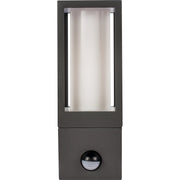 Luceco Azurar Coach Lantern - Exterior Decorative GU10 Lanten with PIR motion Sensor IP54 - Lamp not included - Slate Grey