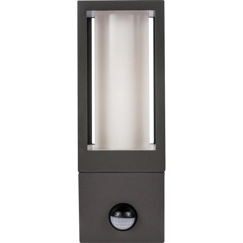 Luceco Azurar Coach Lantern - Exterior Decorative GU10 Lanten with PIR motion Sensor IP54 - Lamp not included - Slate Grey
