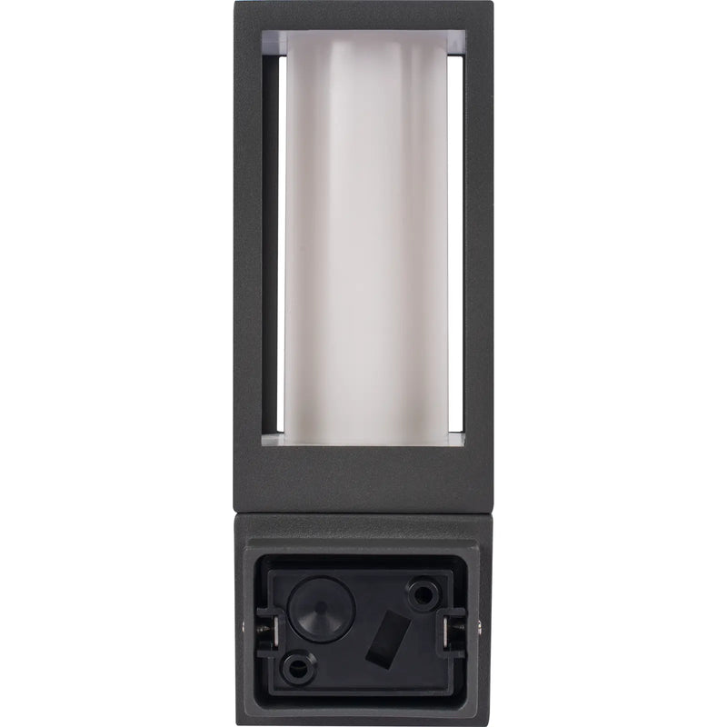 Luceco Azurar Coach Lantern - Exterior Decorative GU10 Lanten with PIR motion Sensor IP54 - Lamp not included - Slate Grey