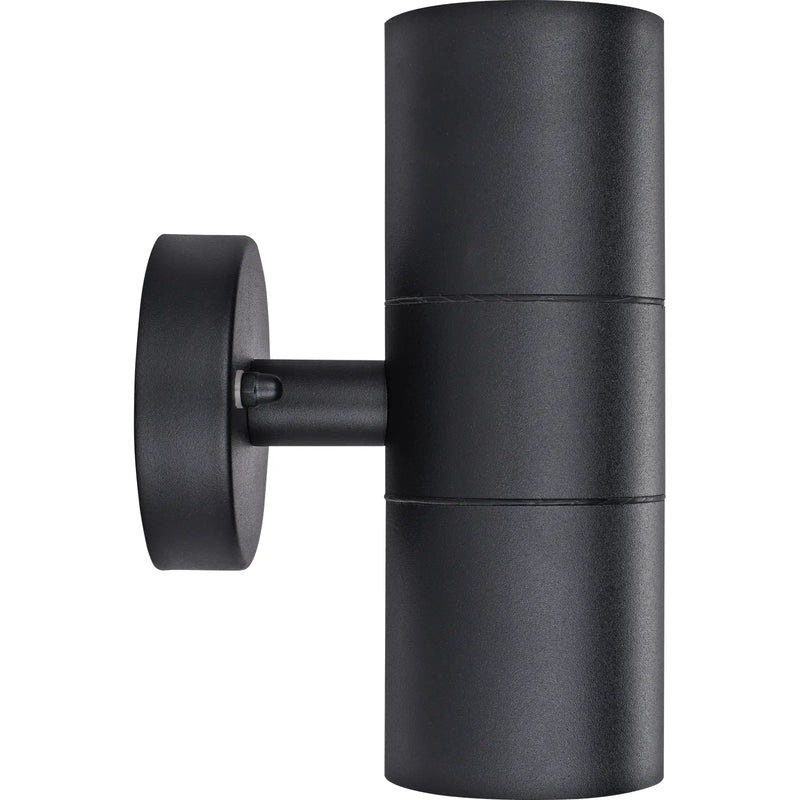 Luceco Azurar Wall Light - Exterior decorative up / down wall light GU10 finished in black
