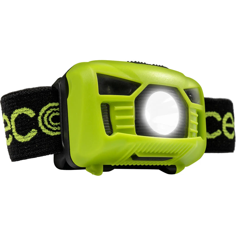 Luceco Head Torch - Hands-Free Operation: Choose between the on/off switch or PIR motion sensing function. Ideal when hands a full, or covered in paint or oily after working on a car.