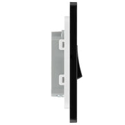 BG Electrical Evolve Black Chrome - Single, 2 way switch