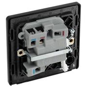 BG Electrical Evolve Black Chrome - Switched and fused with indicator