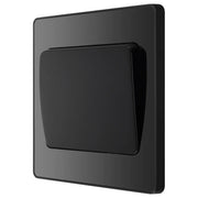 BG Electrical Evolve Black Chrome - Single, 2 way switch, wide rocker