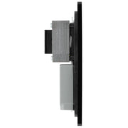 BG Electrical Evolve Black Chrome - 115/240V dual voltage shaver socket
