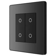 BG Electrical Evolve Black Chrome - Double, 2 way touch, 200W, secondary