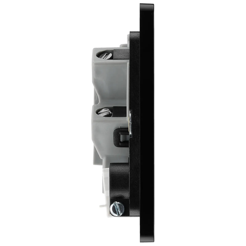 BG Electrical Evolve Black Chrome - Unswitched and fused