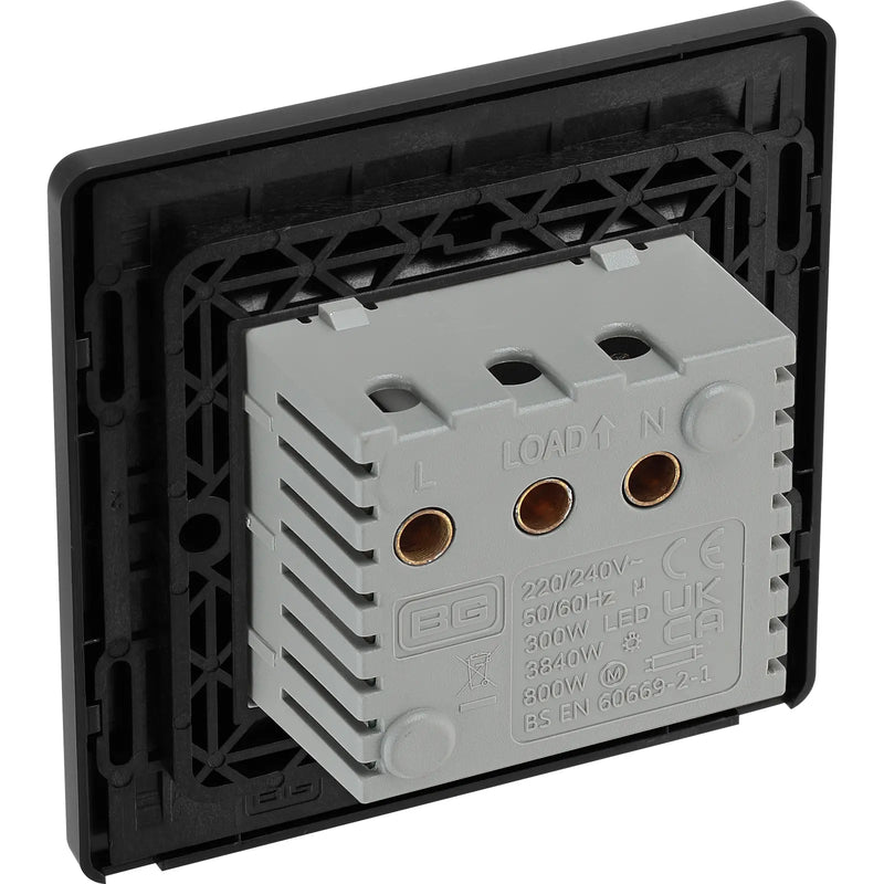 BG Electrical Evolve Black Chrome - Hotel key card switch