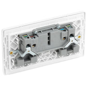 BG Electrical Evolve Brushed Steel - Double, switched, single pole