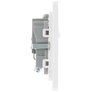 BG Electrical Evolve Brushed Steel - Single, switched, single pole