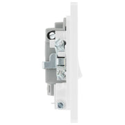 BG Electrical Evolve Brushed Steel - Switched and fused with indicator